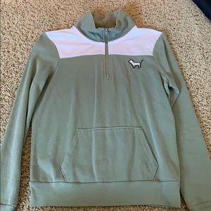 Victoria’s Secret pink quarter zip sweater